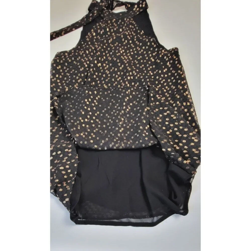 Chelsea 28 Black Mini Shift Party Dress Medium - Picture 8 of 10